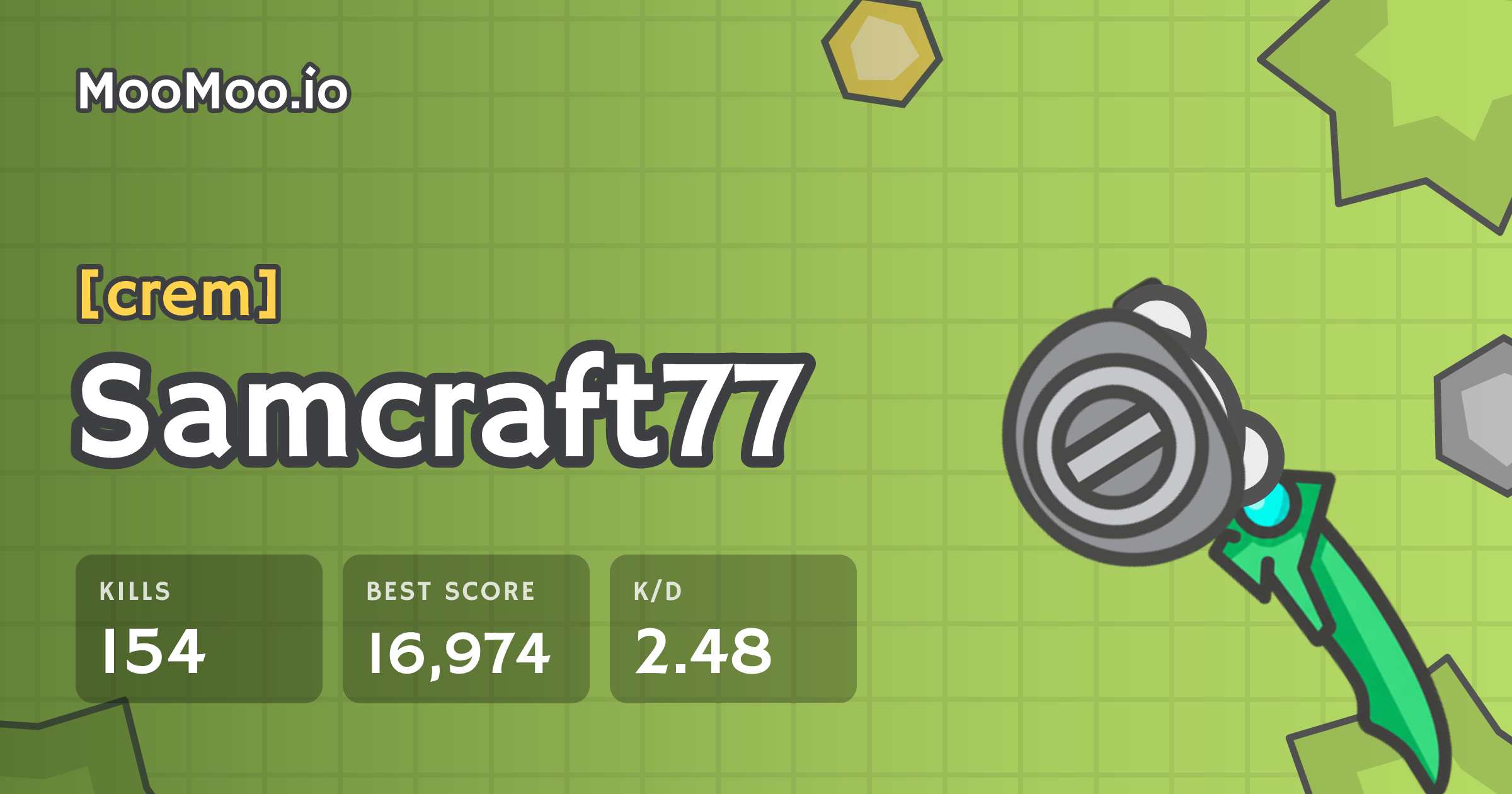Samcraft77 - MooMoo.io player