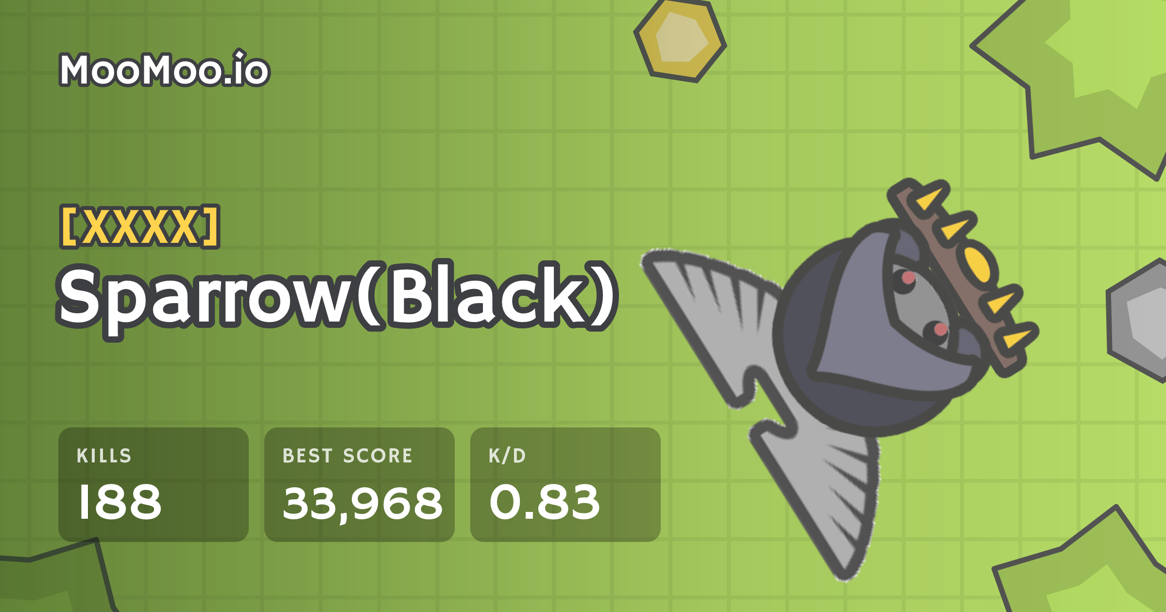 Sparrow(Black) - MooMoo.io player