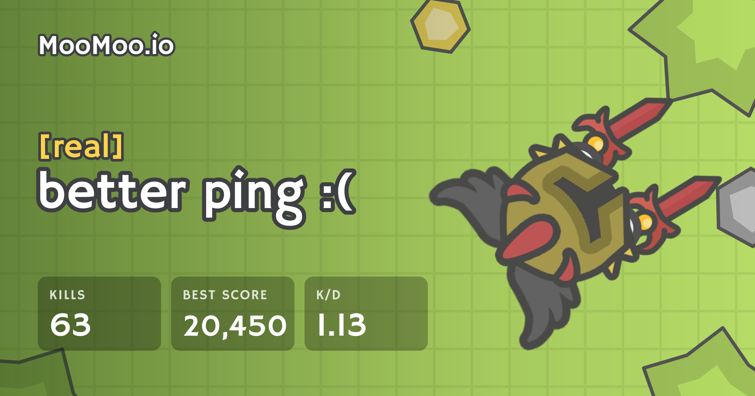 better ping :( - MooMoo.io player