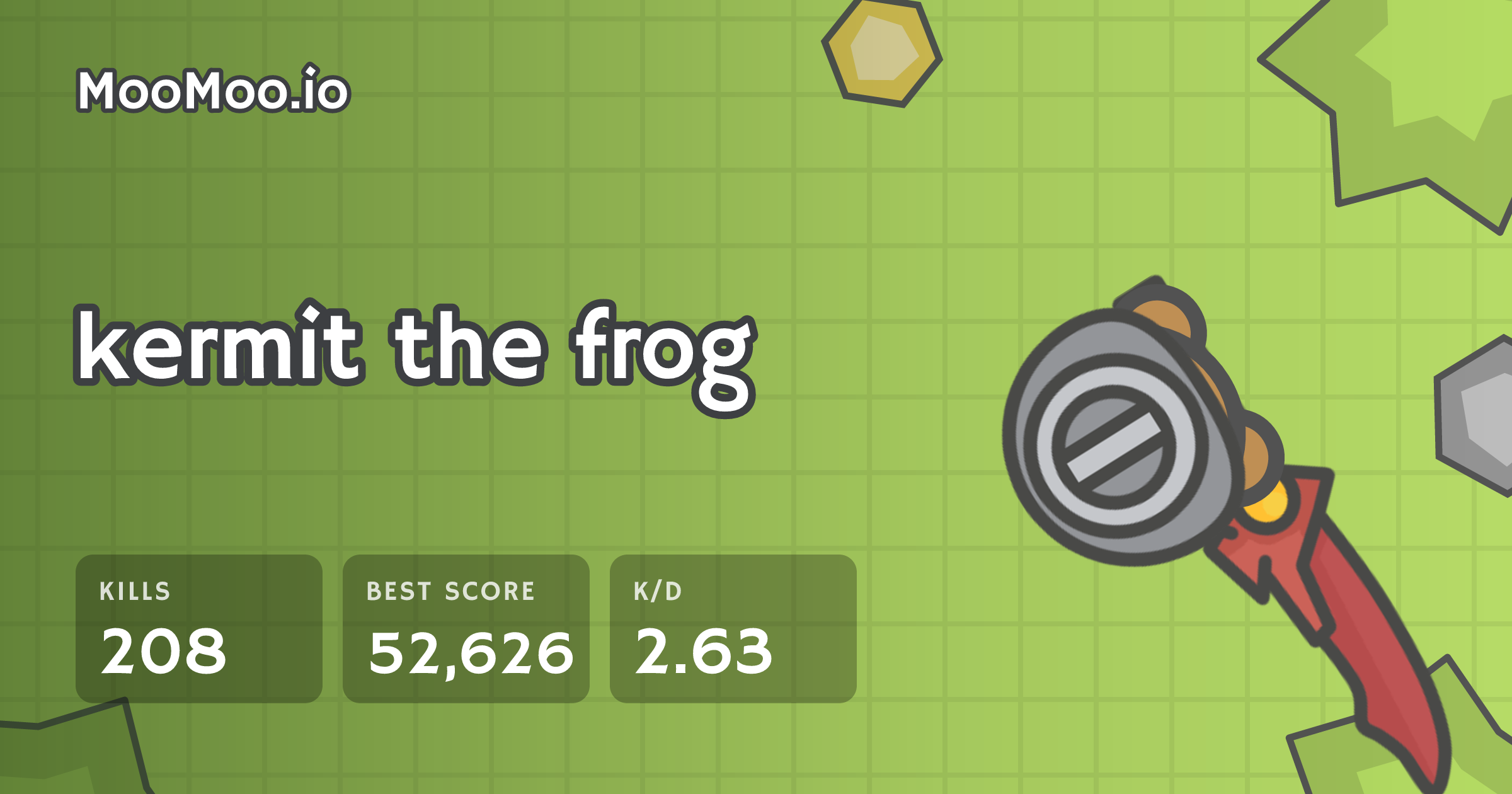 kermit the frog - MooMoo.io player